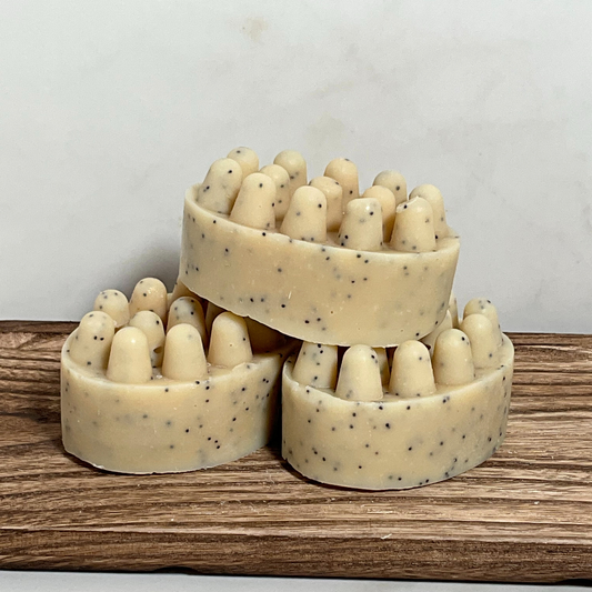 Poppy Seed Exfoliating Goat Milk Soap (Scented - Oval Bar)