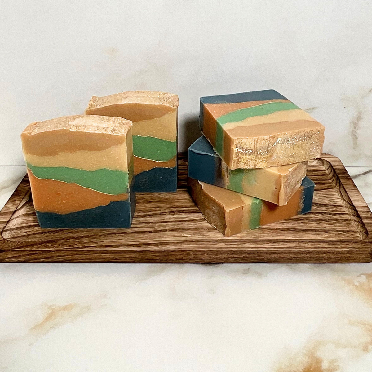Fresh Snow Layered — Handcrafted Goat Milk Soap