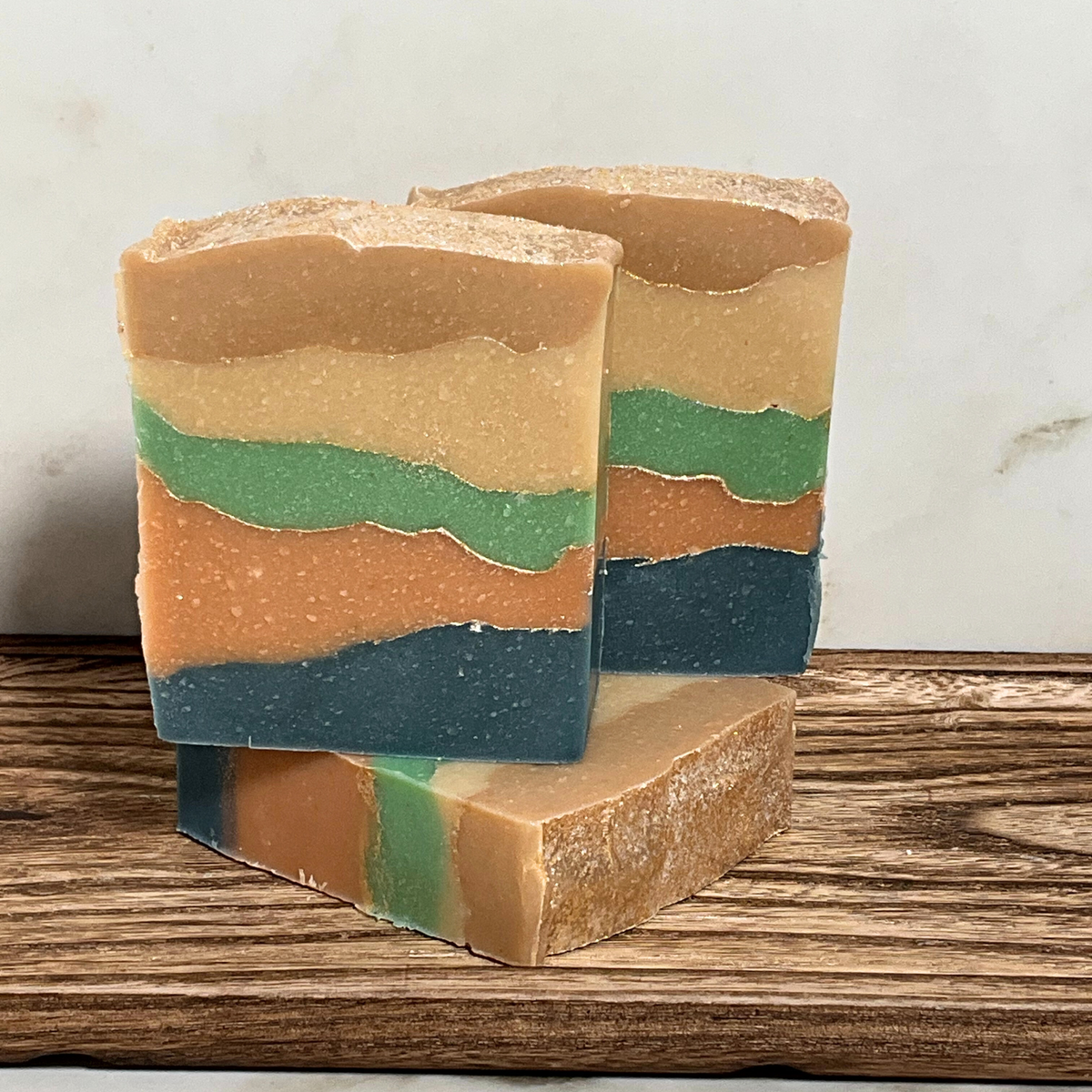 Fresh Snow Layered — Handcrafted Goat Milk Soap