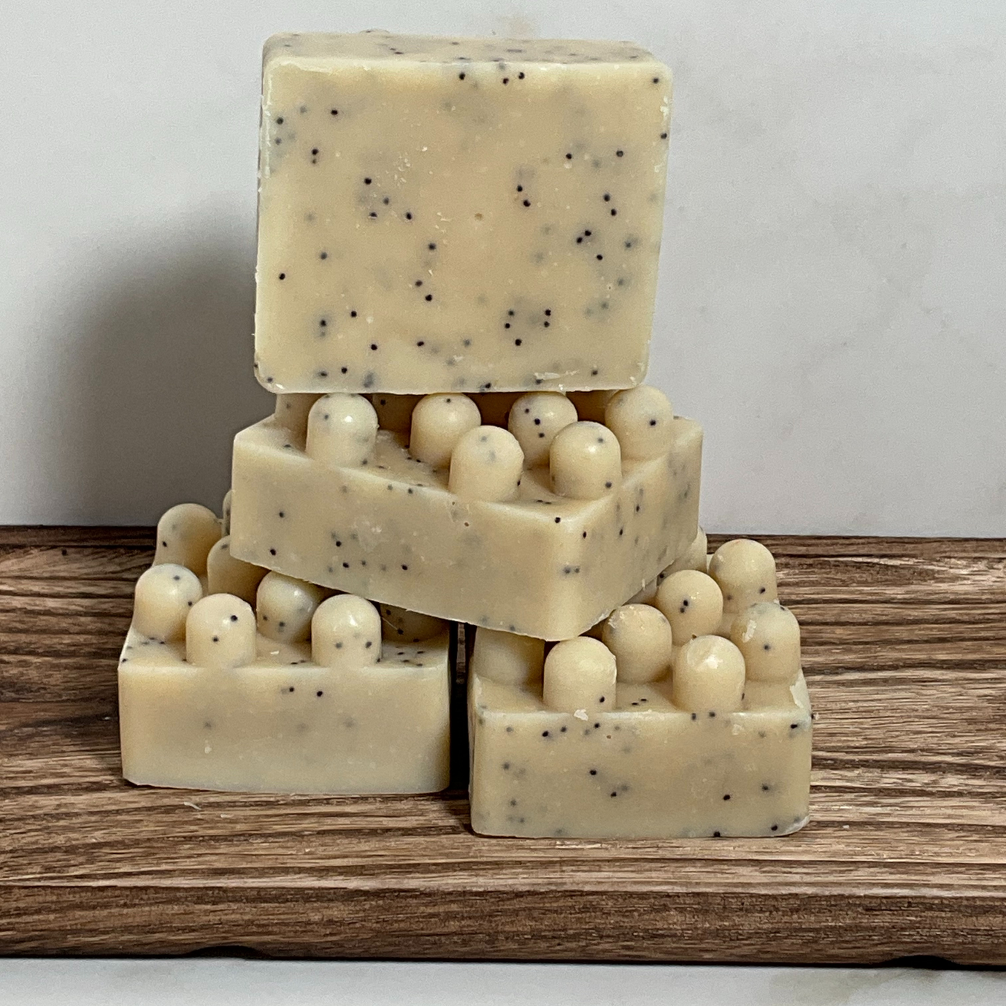 Poppy Seed Exfoliating Goat Milk Soap (Scented - SQ Bar - Nubs)