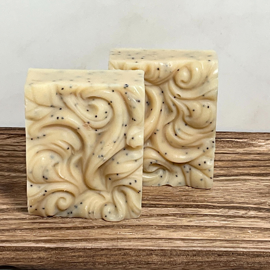 Poppy Seed Exfoliating Goat Milk Soap (Lavender Chamomile)