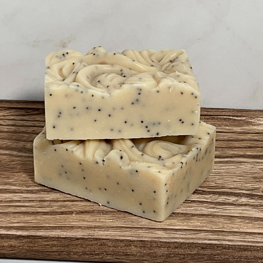 Poppy Seed Exfoliating Goat Milk Soap (Lavender Chamomile)