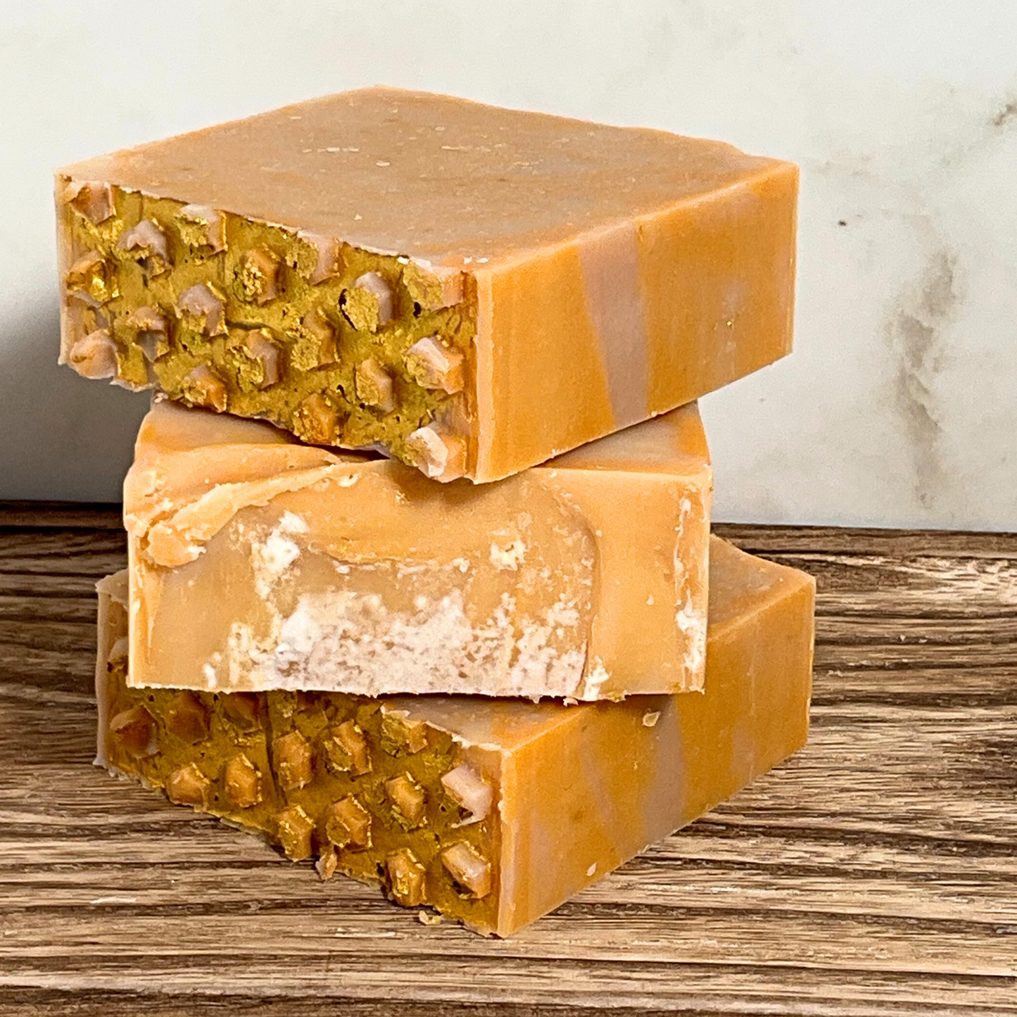 Golden Plumeria — Handcrafted Goat Milk Soap