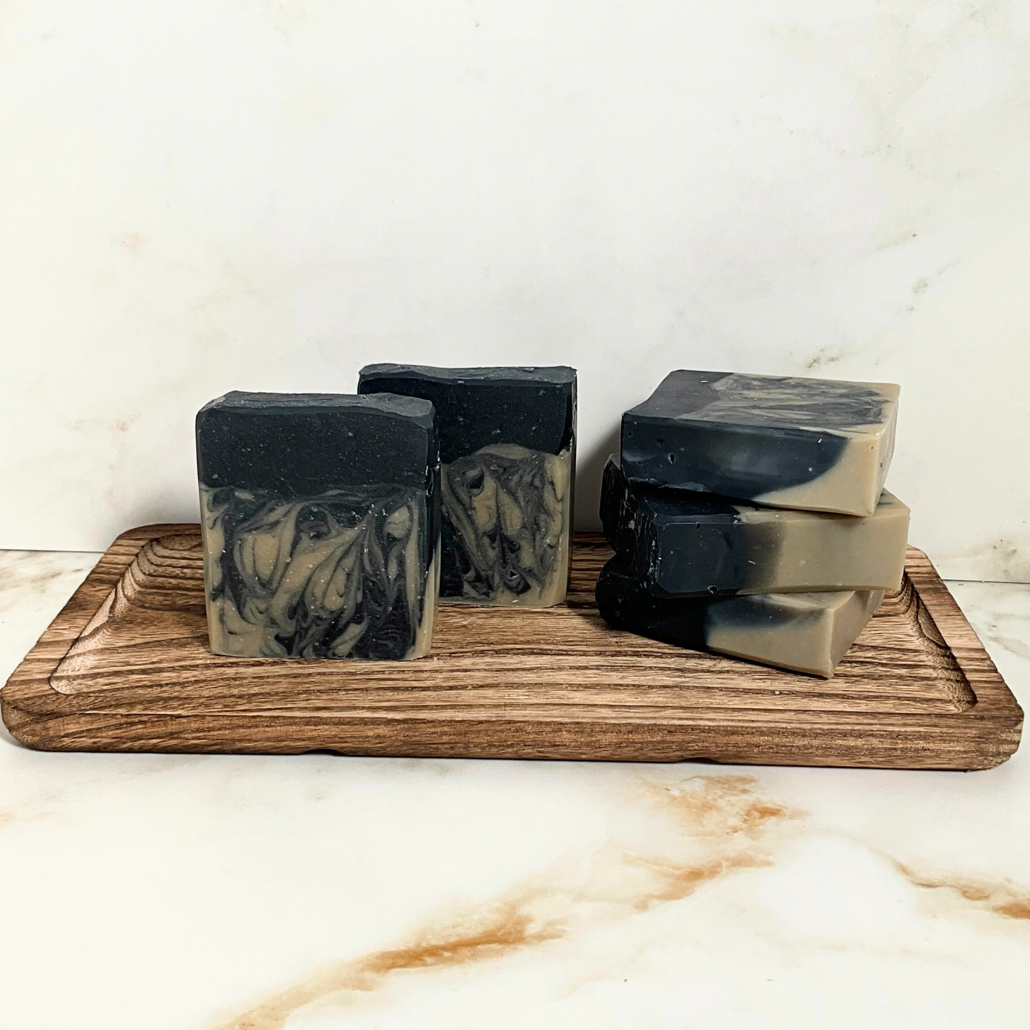 🌊 Activated Charcoal + Dead Sea Mud Goat Milk Soap