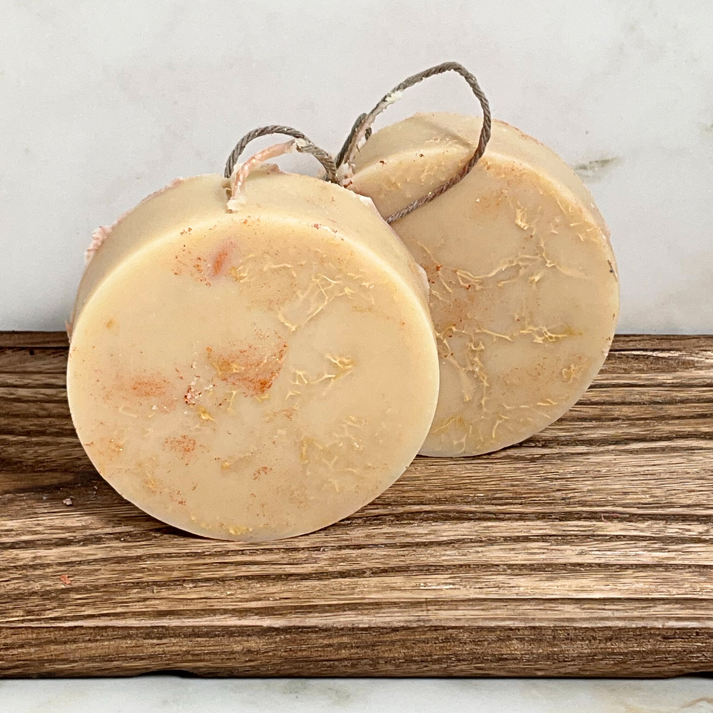 🧽 Loofah Soap on a Rope — Handcrafted Goat Milk Soap - Unscented