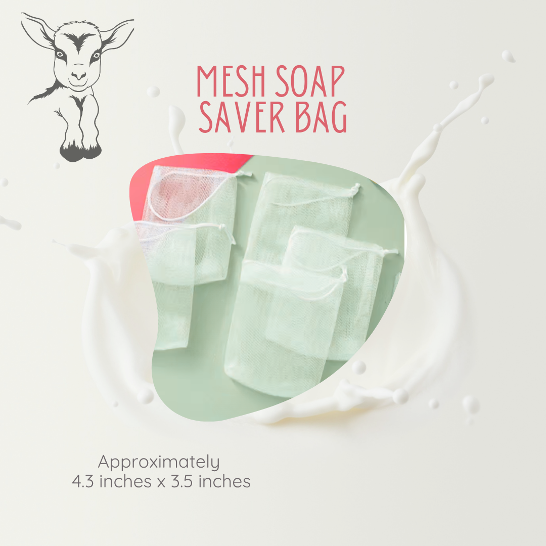 ✨ Mesh Soap Saver Bag – Light Exfoliation + Perfect for Soap Scraps