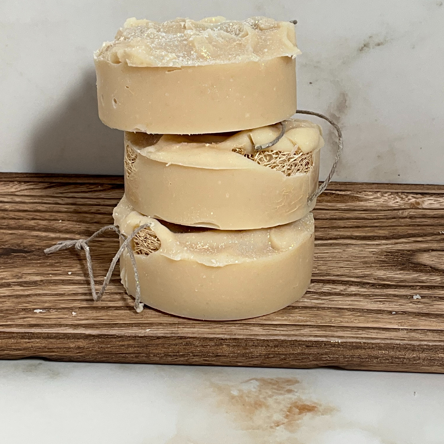 🧽 Loofah Soap on a Rope — Handcrafted Goat Milk Soap